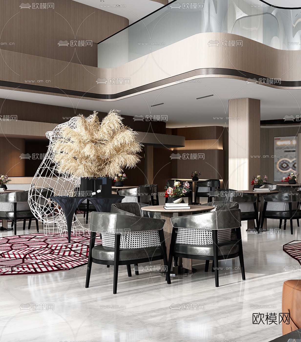 ENJOYDESIGN设计- 万科公园传奇售楼部3d模型下载（渲染图3）