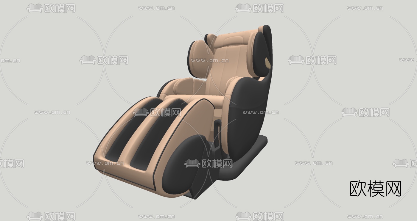 现代按摩椅su模型下载（渲染图2）