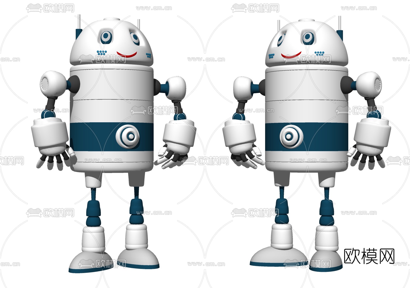 现代智能机器人su模型下载