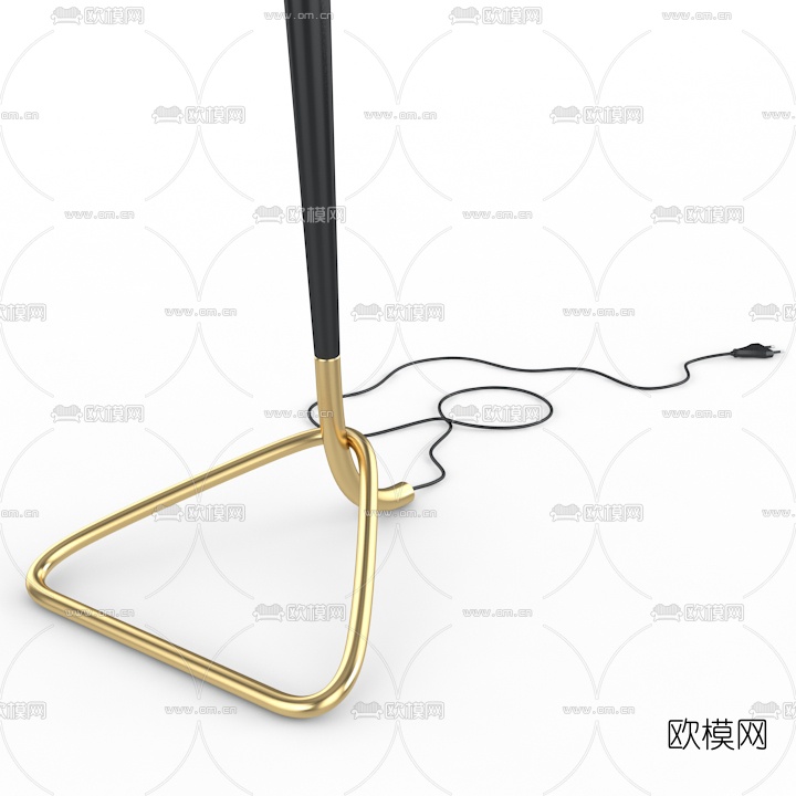 现代金属落地灯3D模型