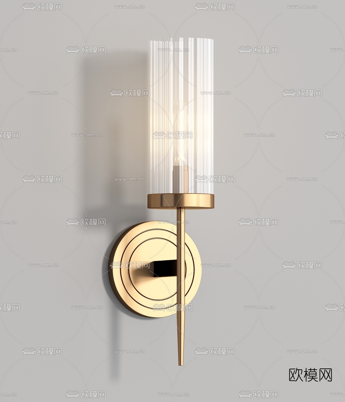 现代轻奢壁灯3d模型下载（渲染图4）