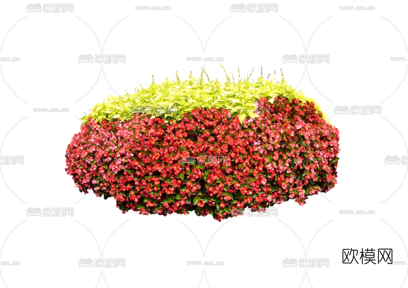 现代2d灌木组件免费su模型下载