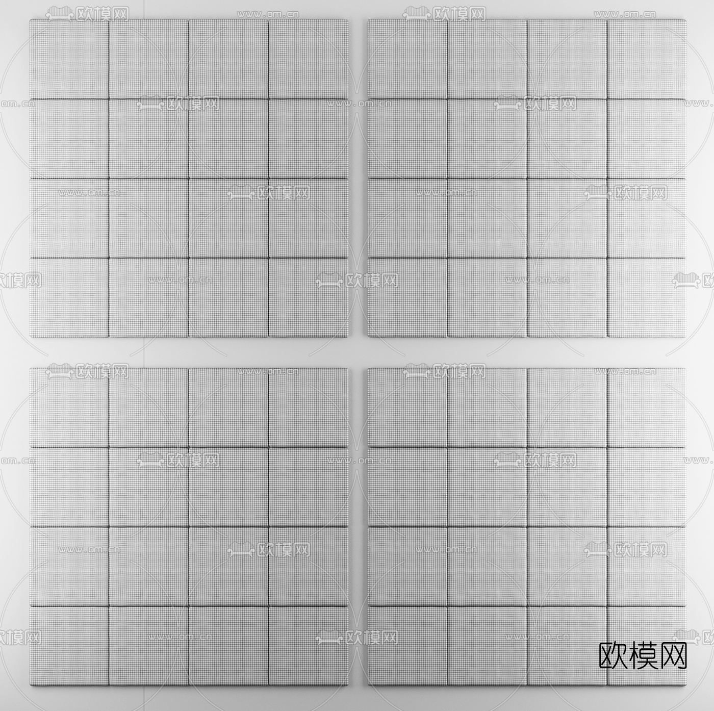北欧瓷砖拼花3d模型