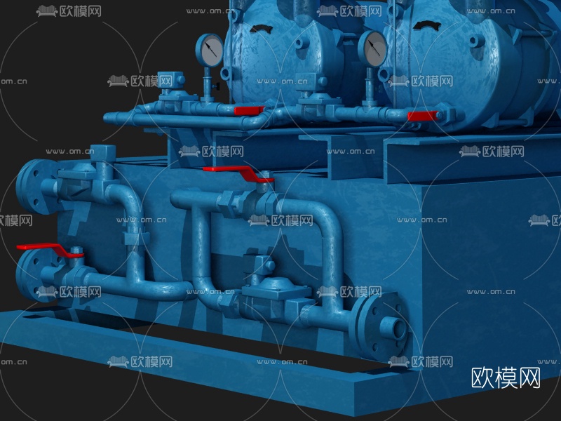现代水管工业设备3d模型下载（渲染图8）