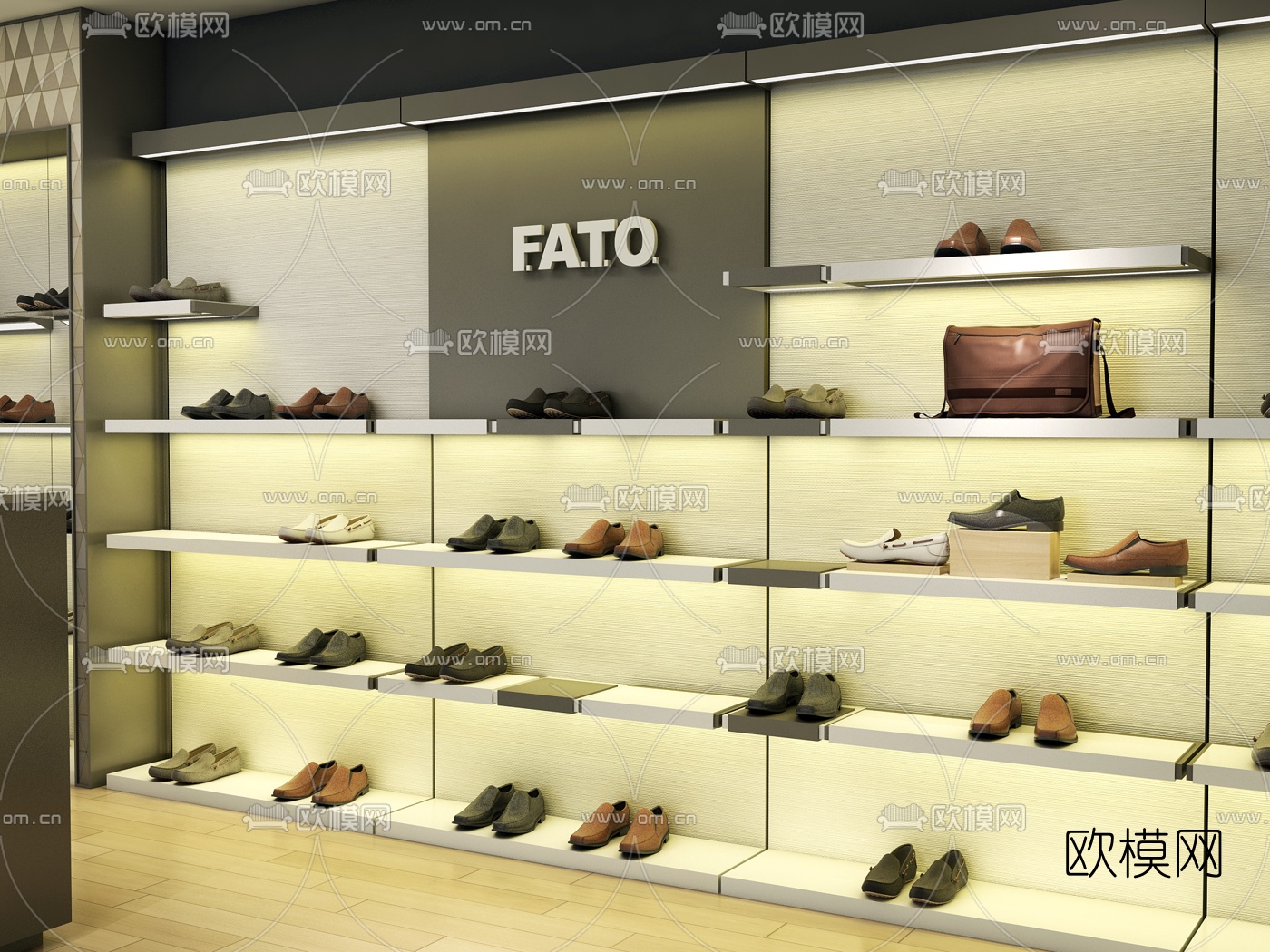 现代鞋店3D模型