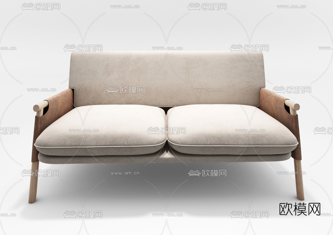 现代双人沙发3d模型