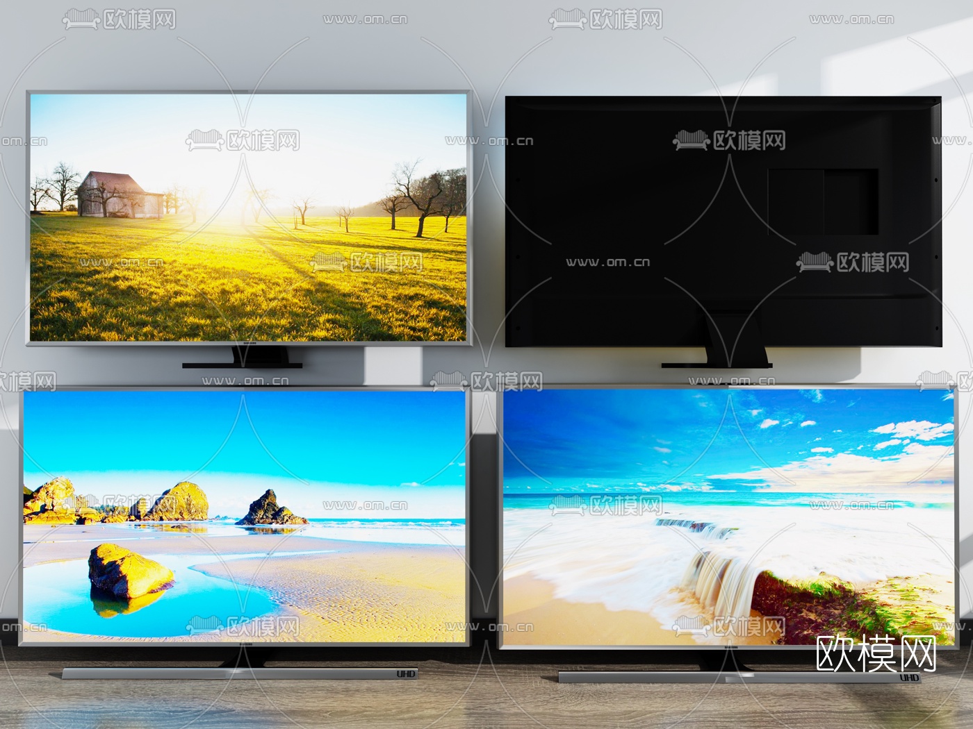 现代电视机3d模型