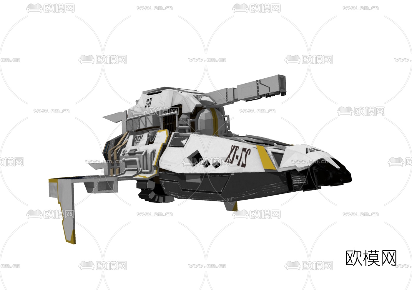 现代飞船玩具su模型下载