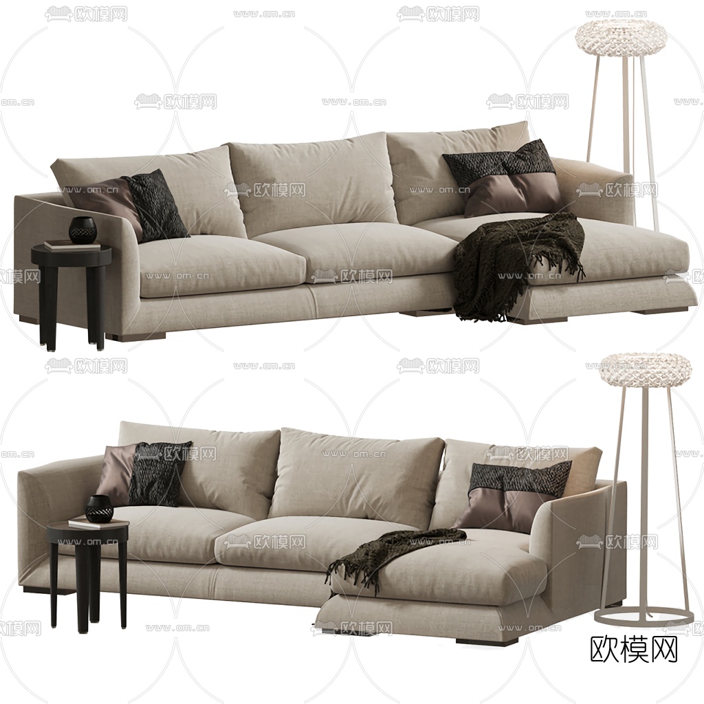 Reflex 多人沙发3d模型下载