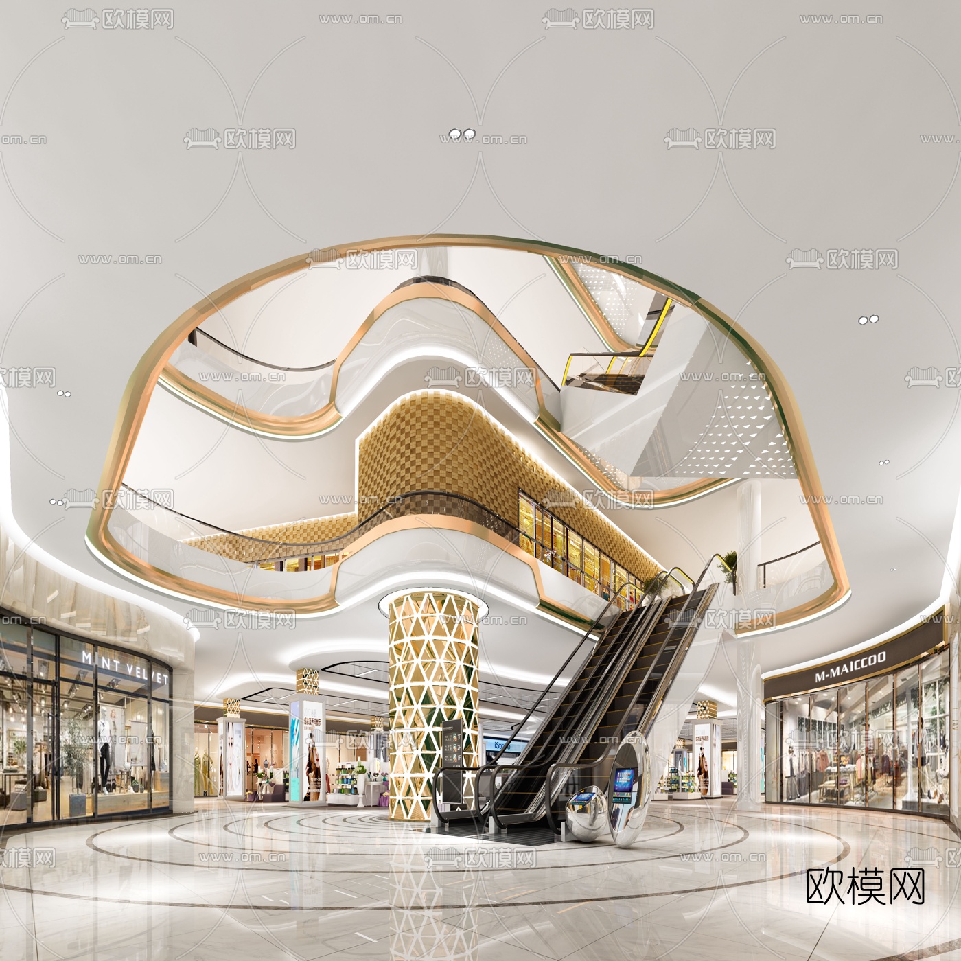 现代商场3d模型