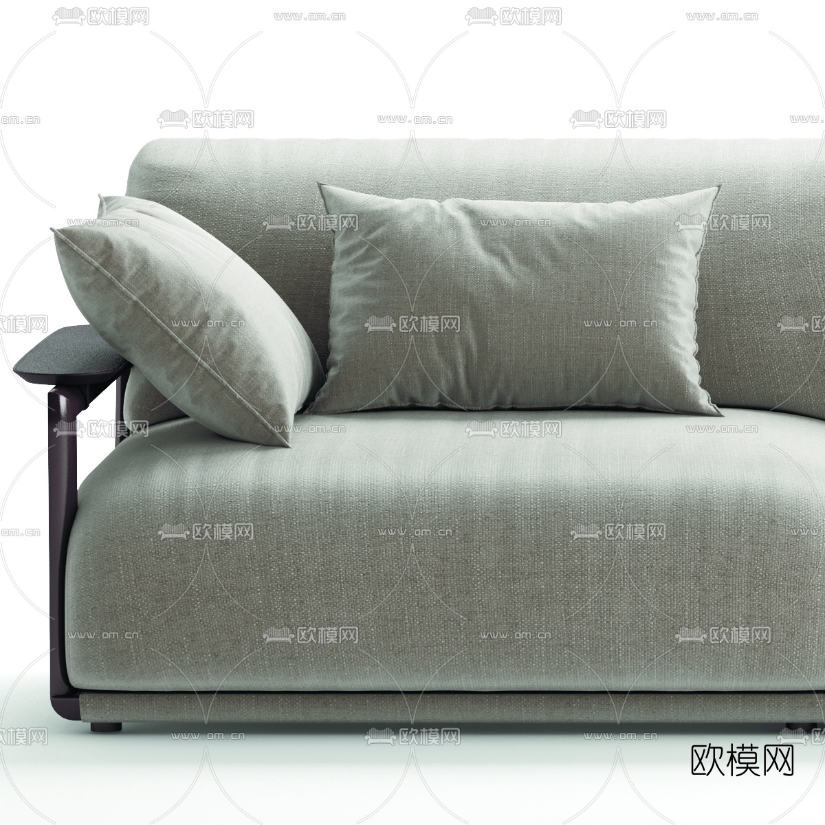 Giorgetti 现代布艺三人沙发3d模型