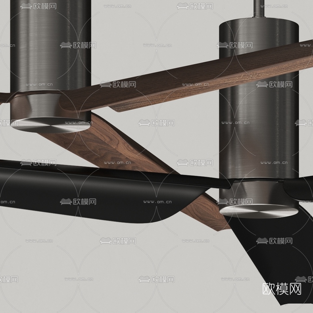 现代风扇吊扇3d模型下载（渲染图2）