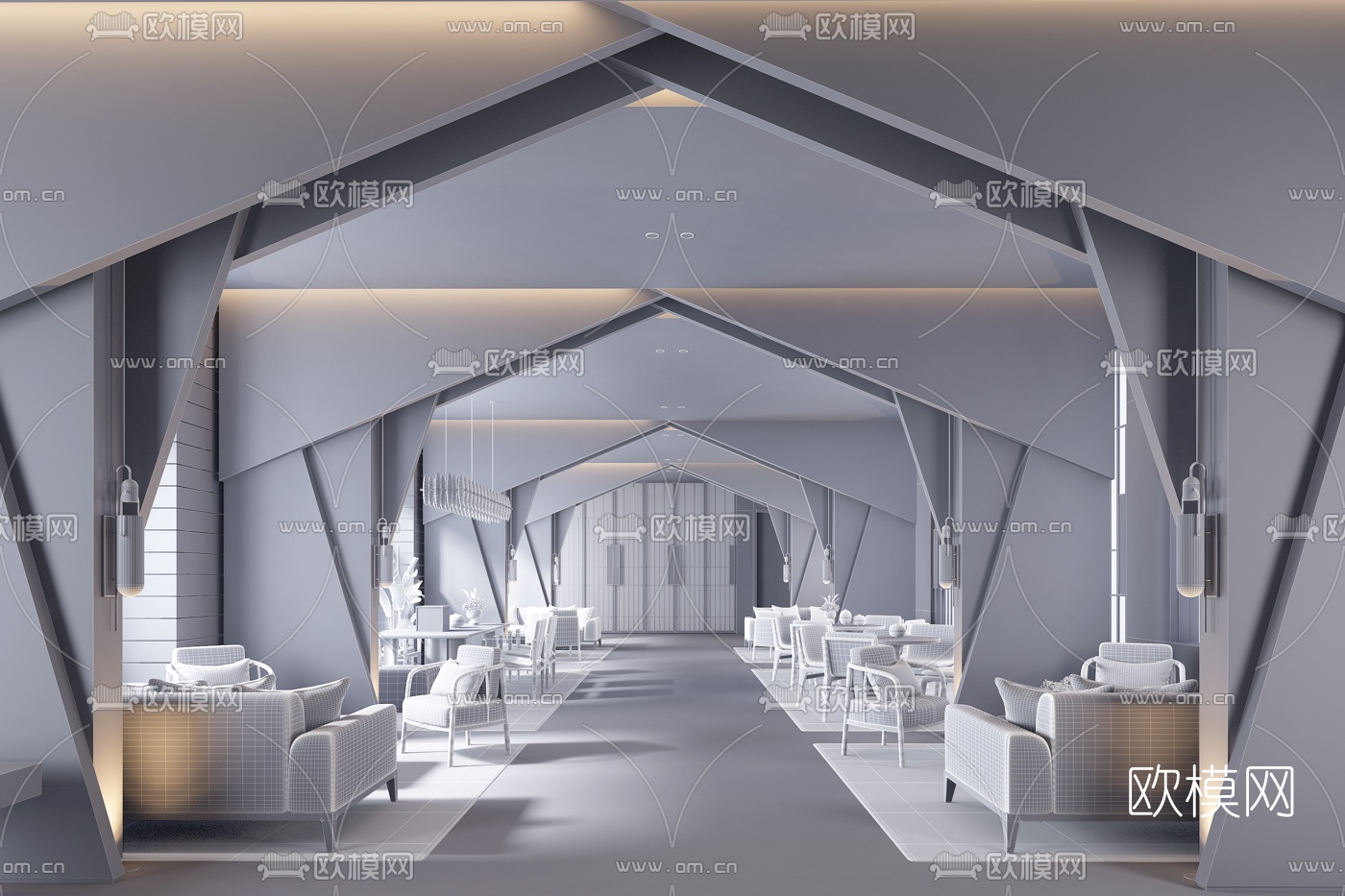 矩阵纵横设计 南京金地风华国际销售中心3d模型