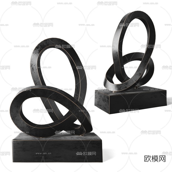 RH 抽象雕塑3d模型下载(渲染图1)