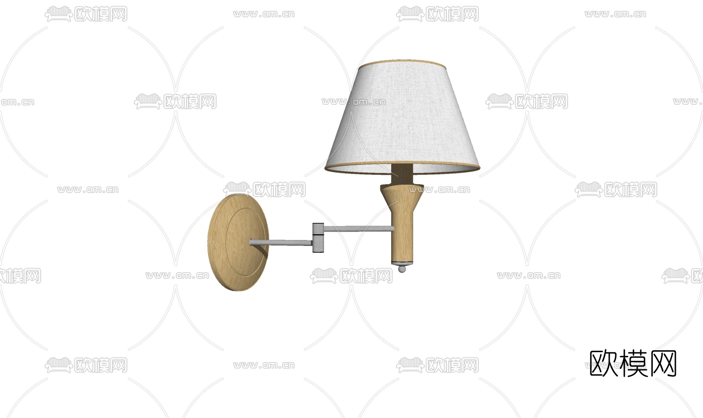 现代壁灯免费su模型下载