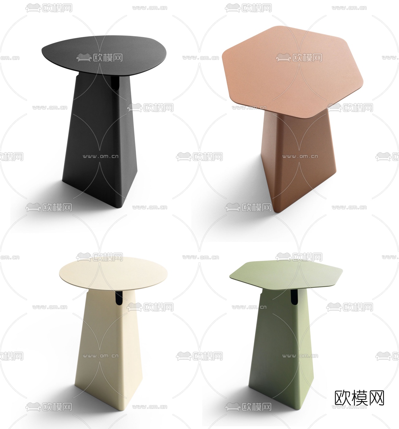 现代简约个性凳子3d模型