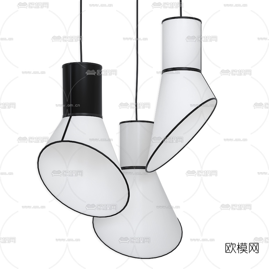 现代时尚吊灯3d模型