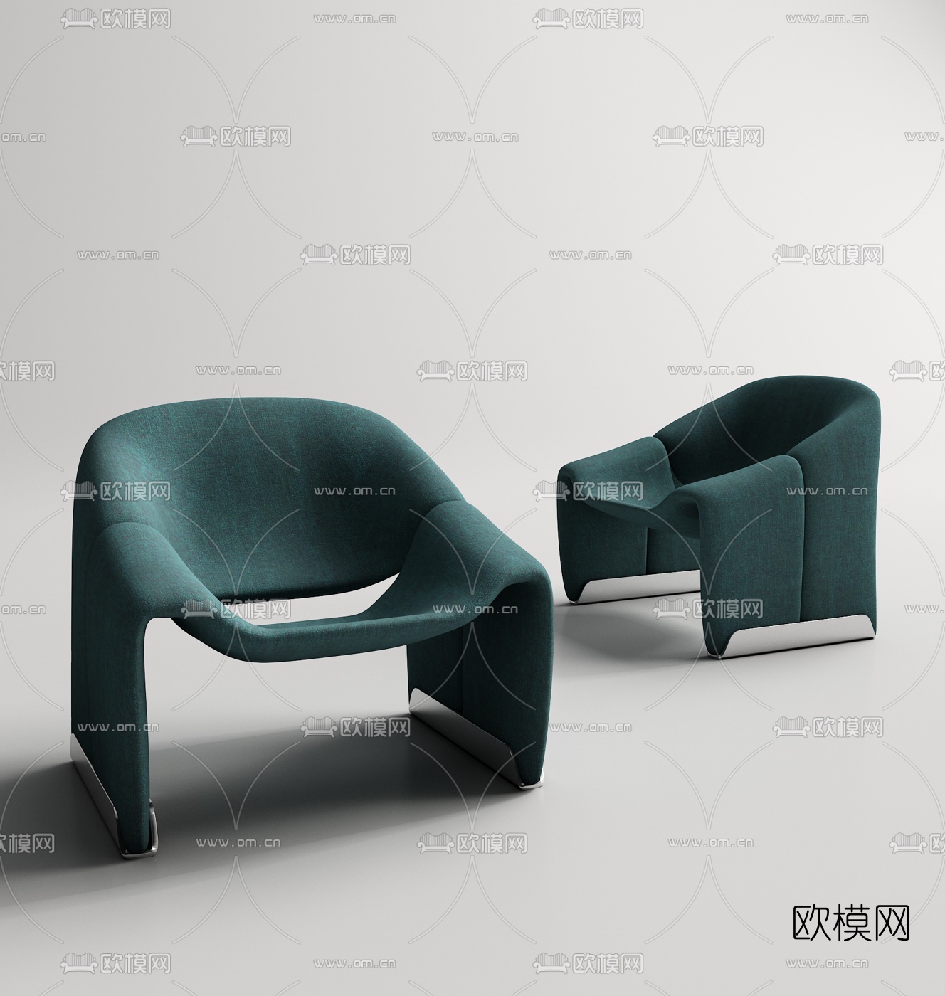 现代休闲椅3d模型