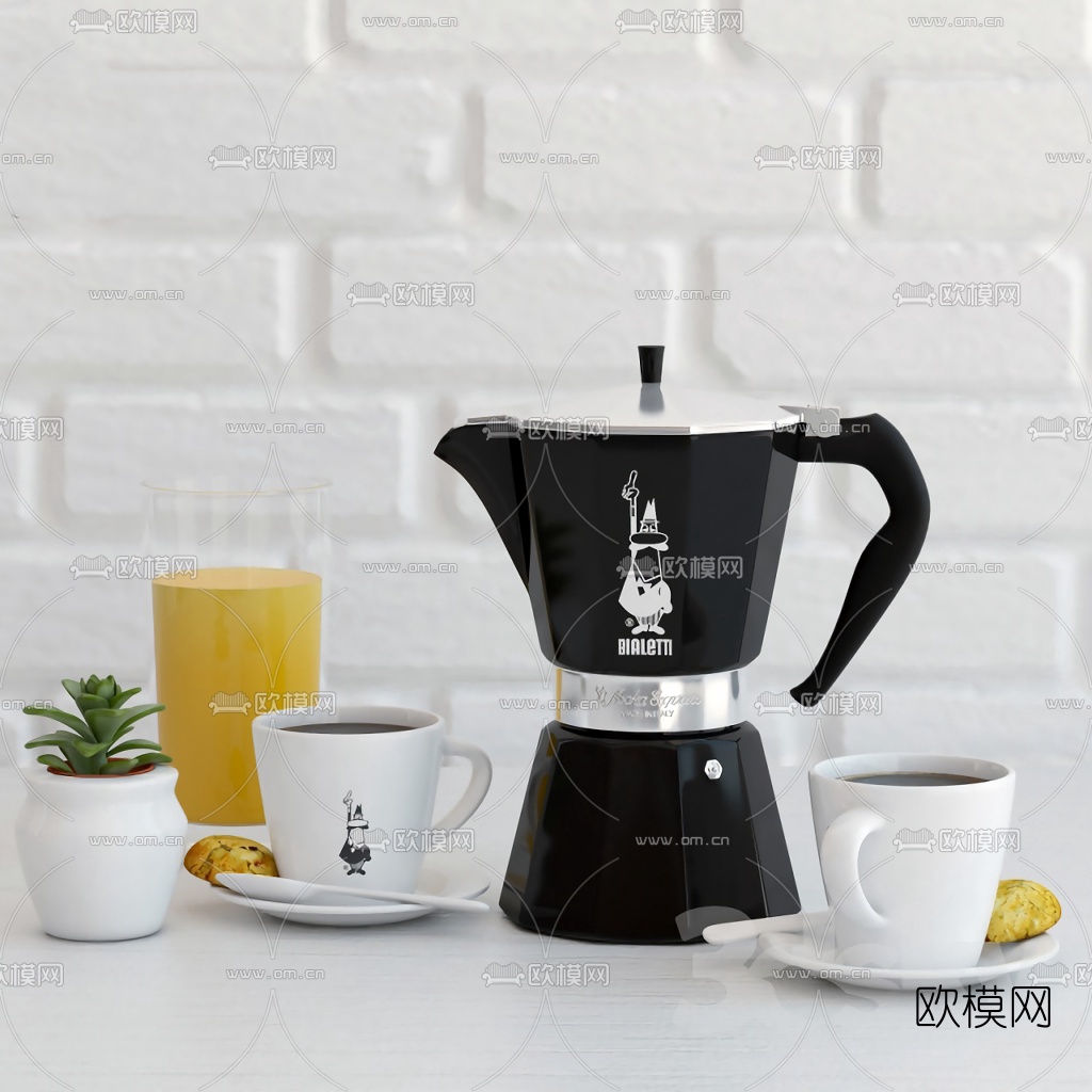 现代咖啡机3d模型下载