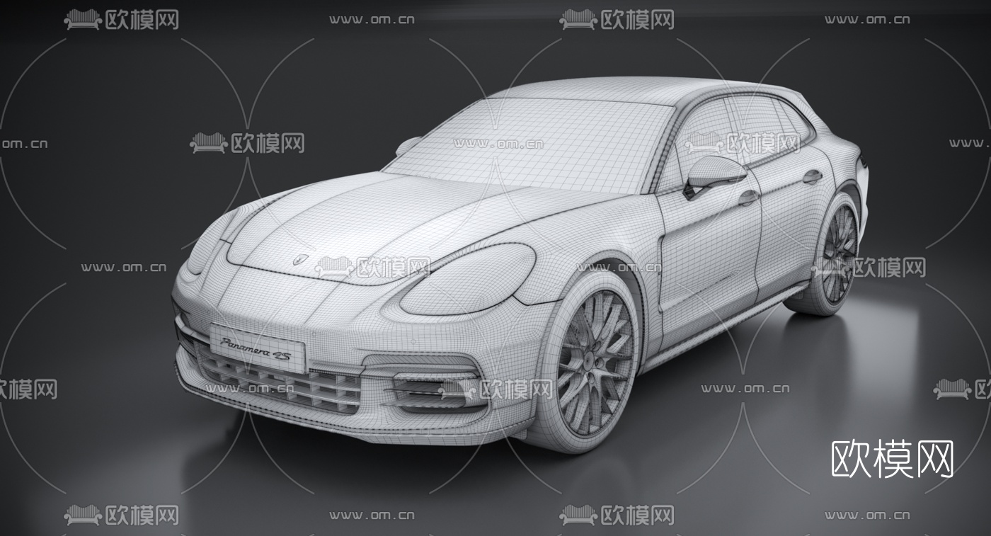 现代保时捷panamera3d模型