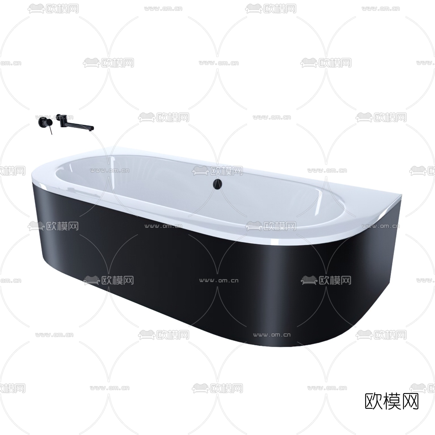 现代浴缸3d模型