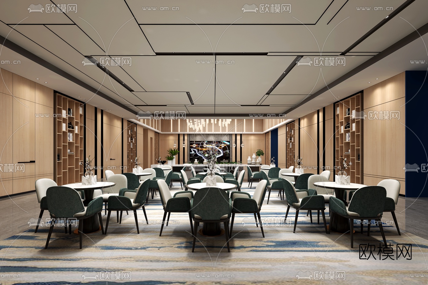 现代售楼处3d模型下载