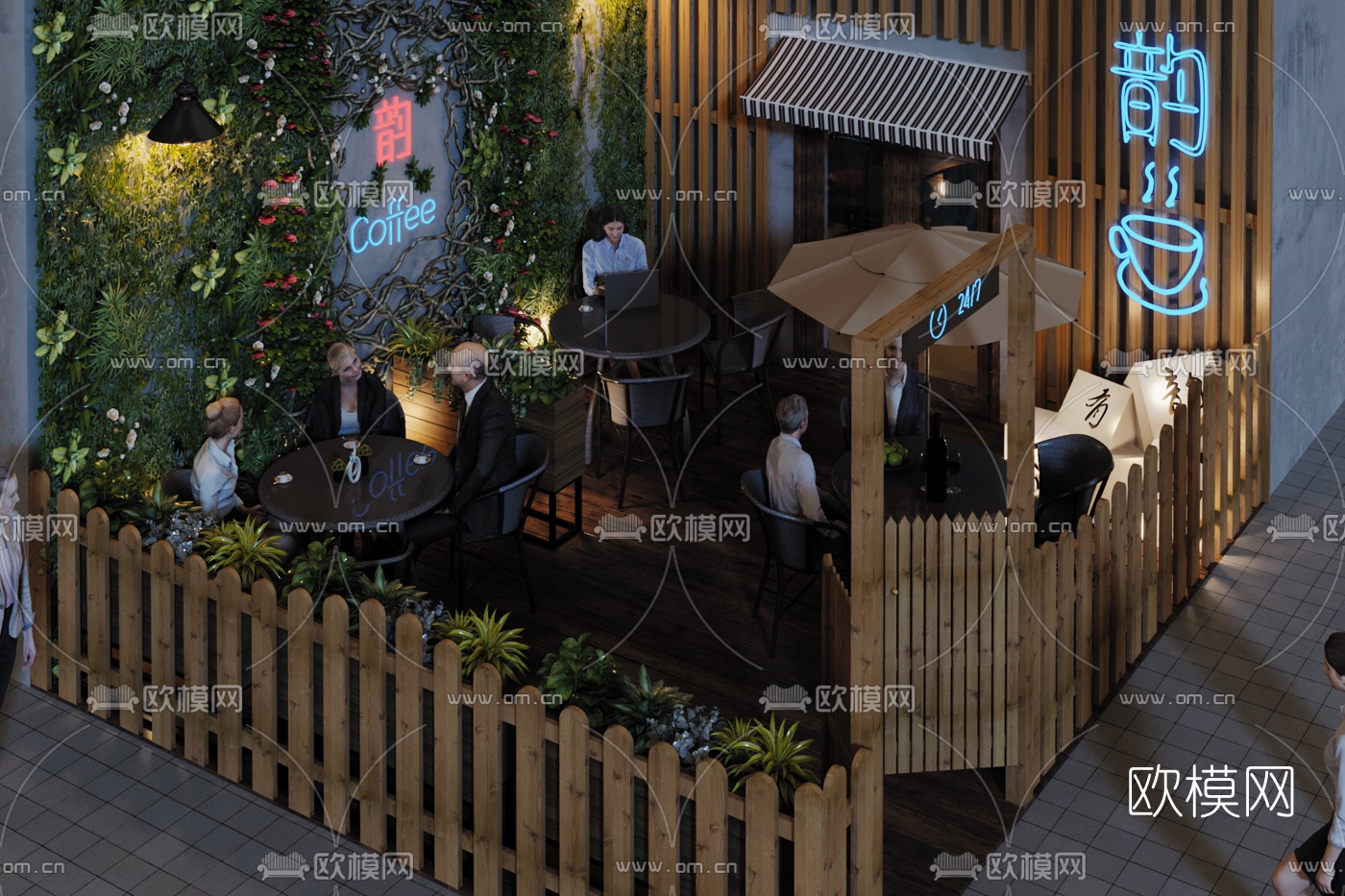 现代咖啡厅3D模型
