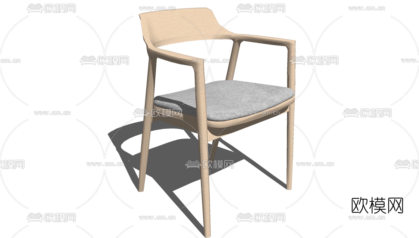 北欧单椅免费su模型下载