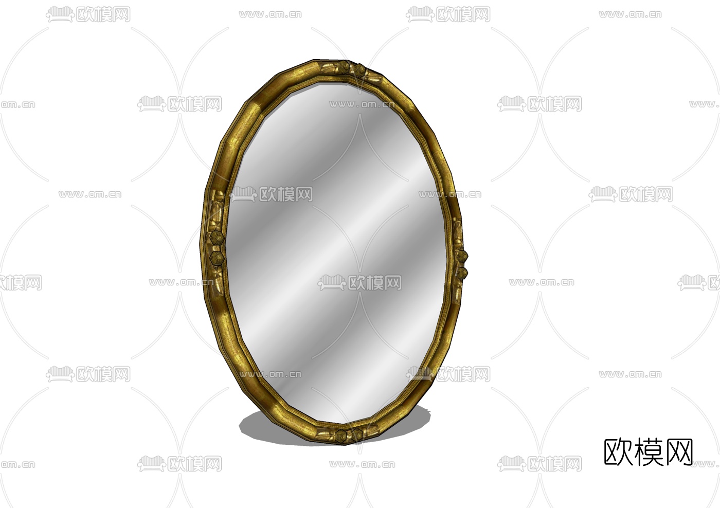 欧式轻奢镜子免费su模型下载