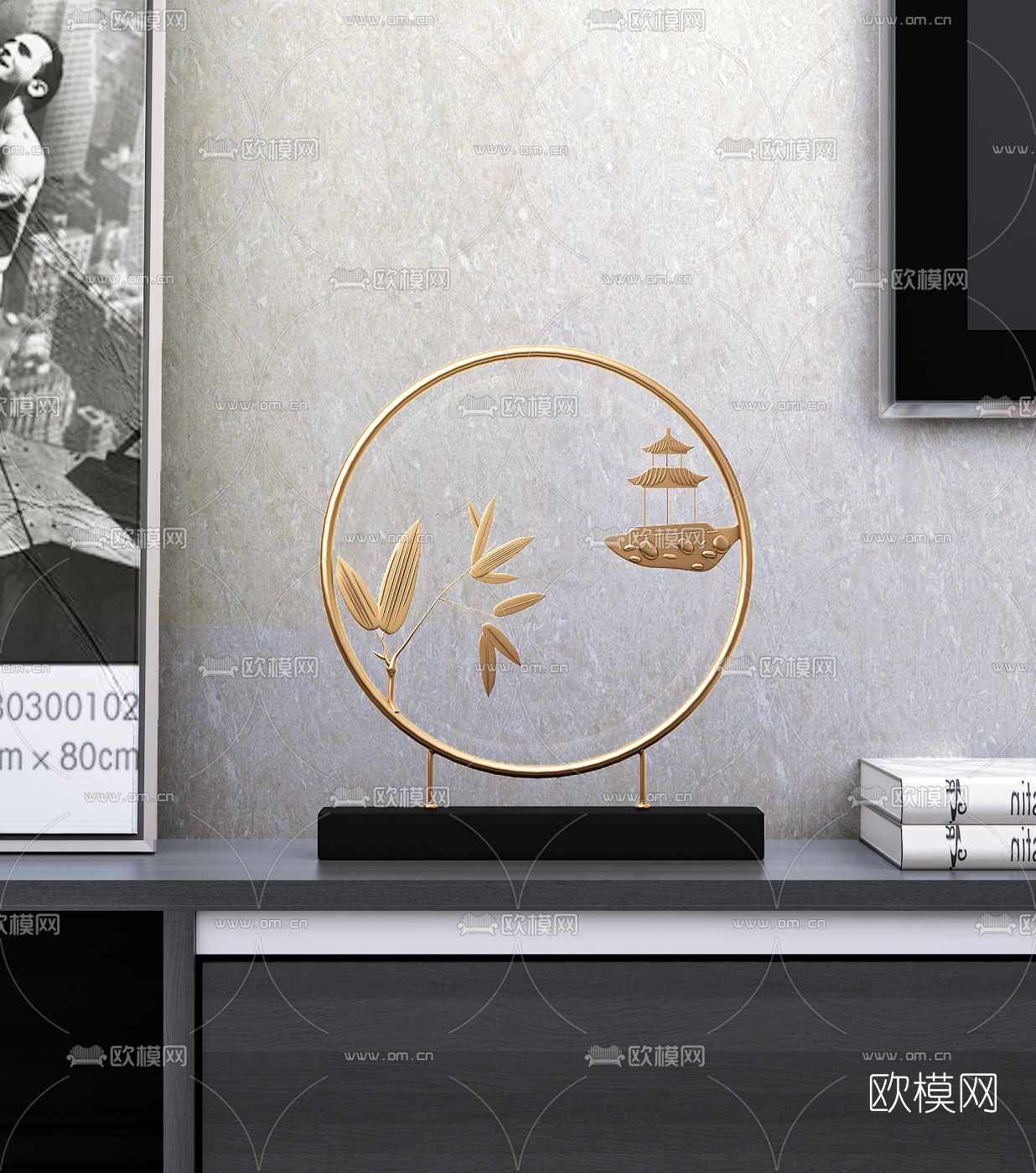 新中式装饰品摆件3d模型
