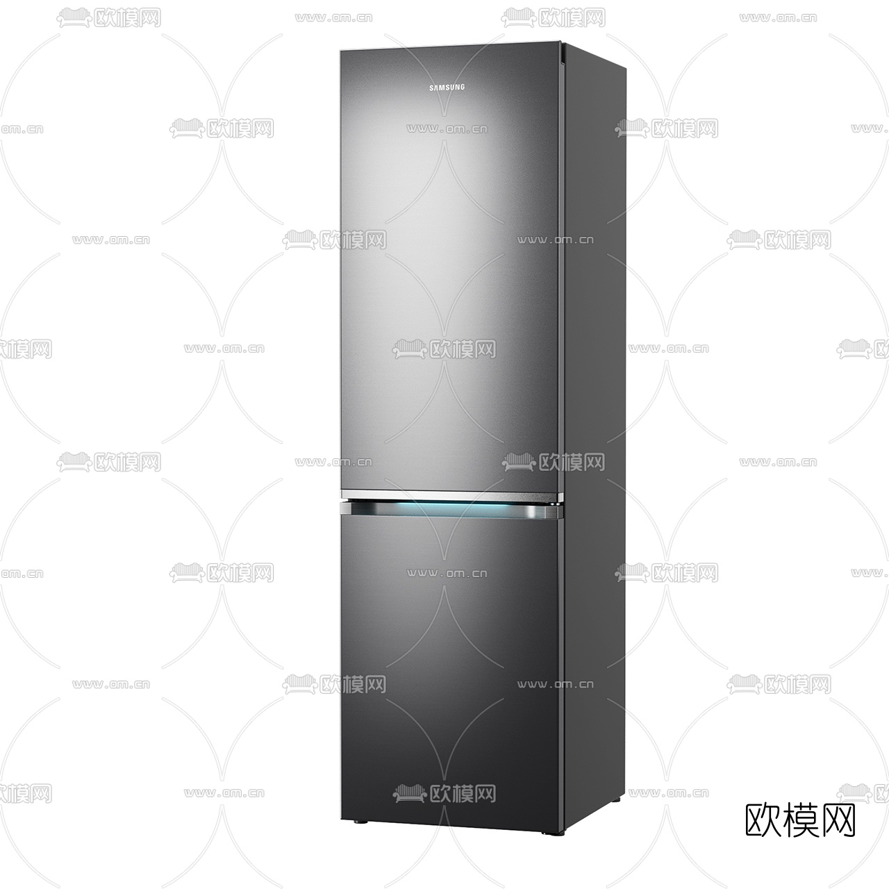 现代冰箱微波炉3d模型
