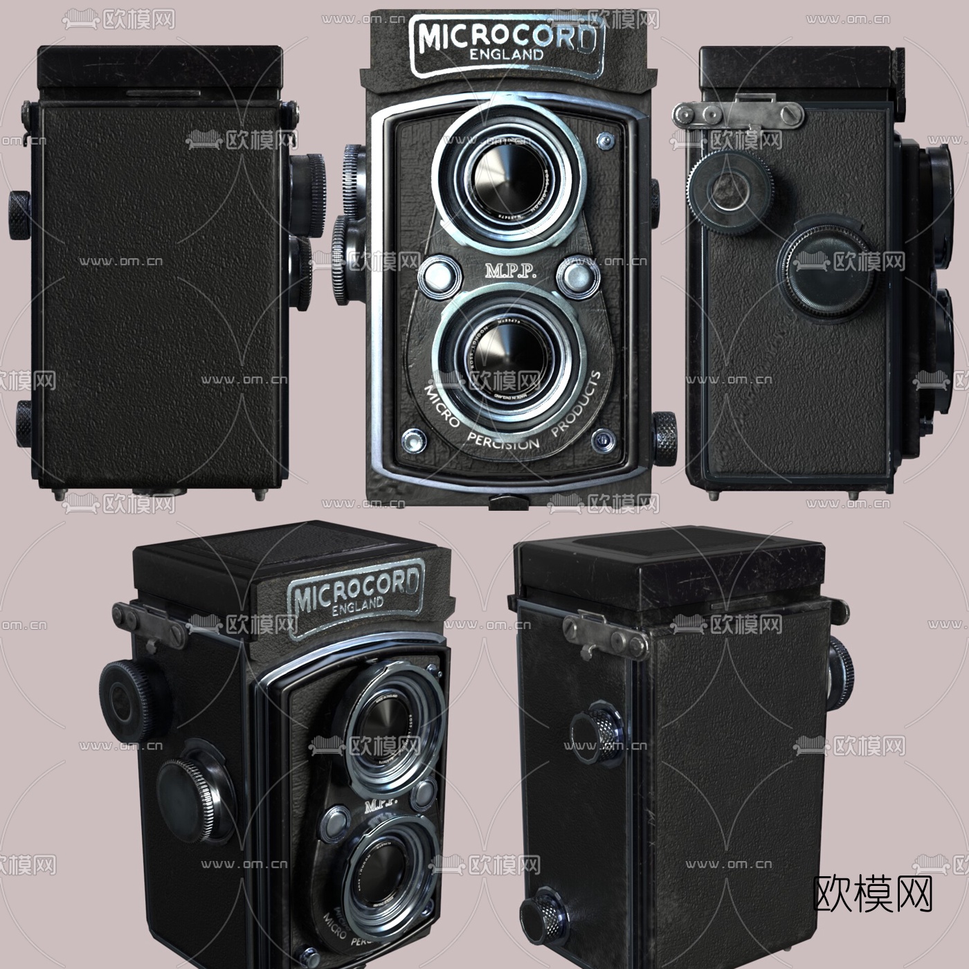 欧式复古摄像机3d模型下载