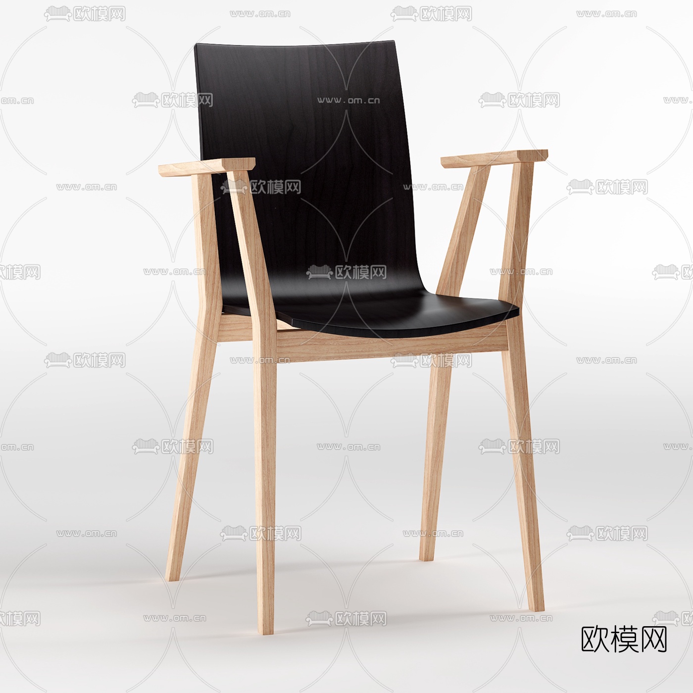 现代休闲单椅组合3D模型下载（渲染图3）