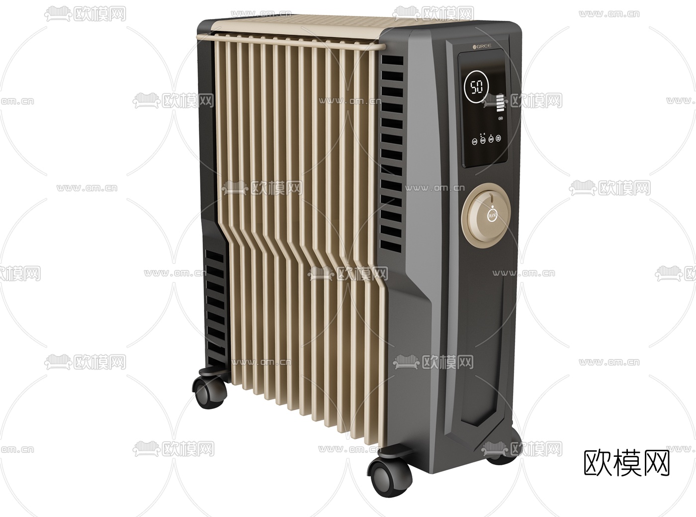 现代电暖气片暖炉3d模型