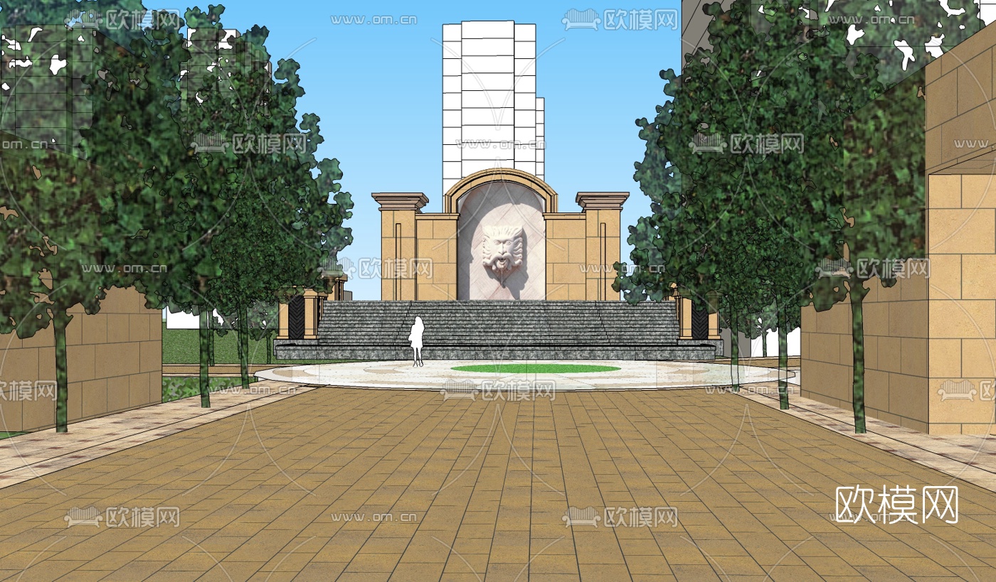 新古典酒店su模型下载（渲染图4）