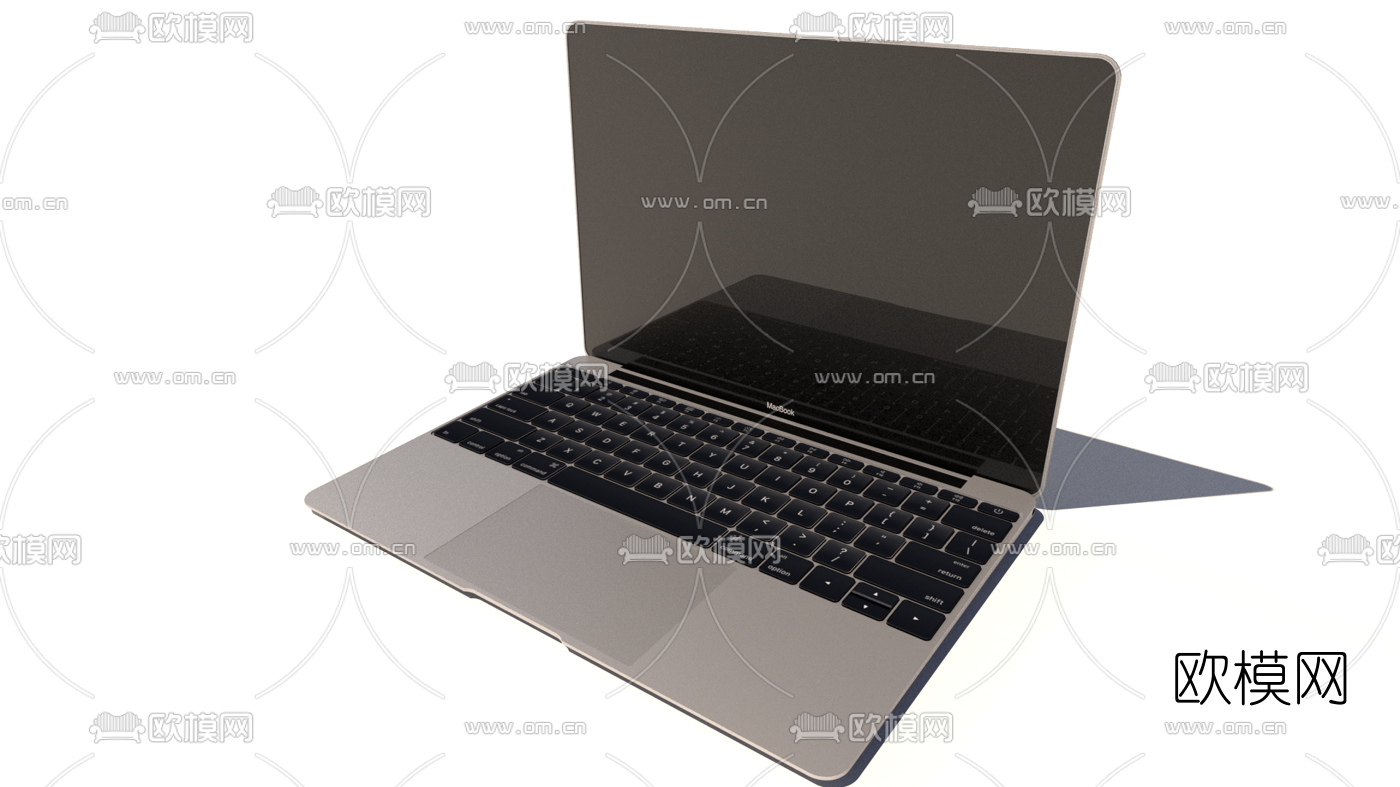 现代苹果笔记本电脑su模型下载（渲染图1）