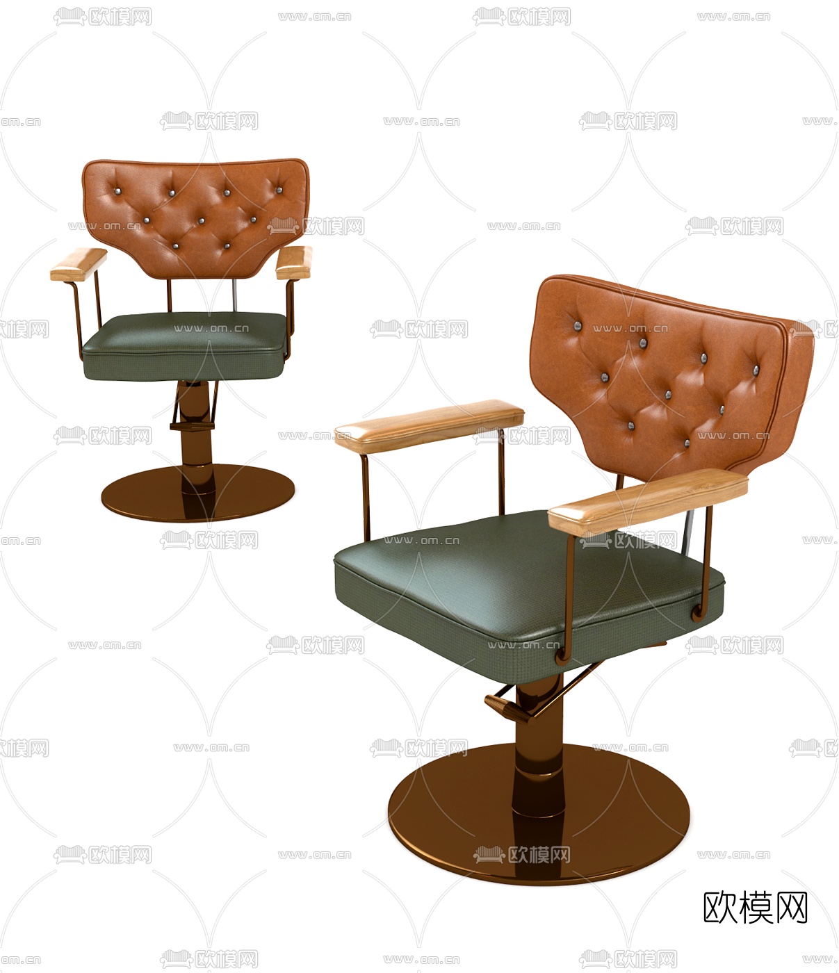 现代理发椅3d模型下载（渲染图5）