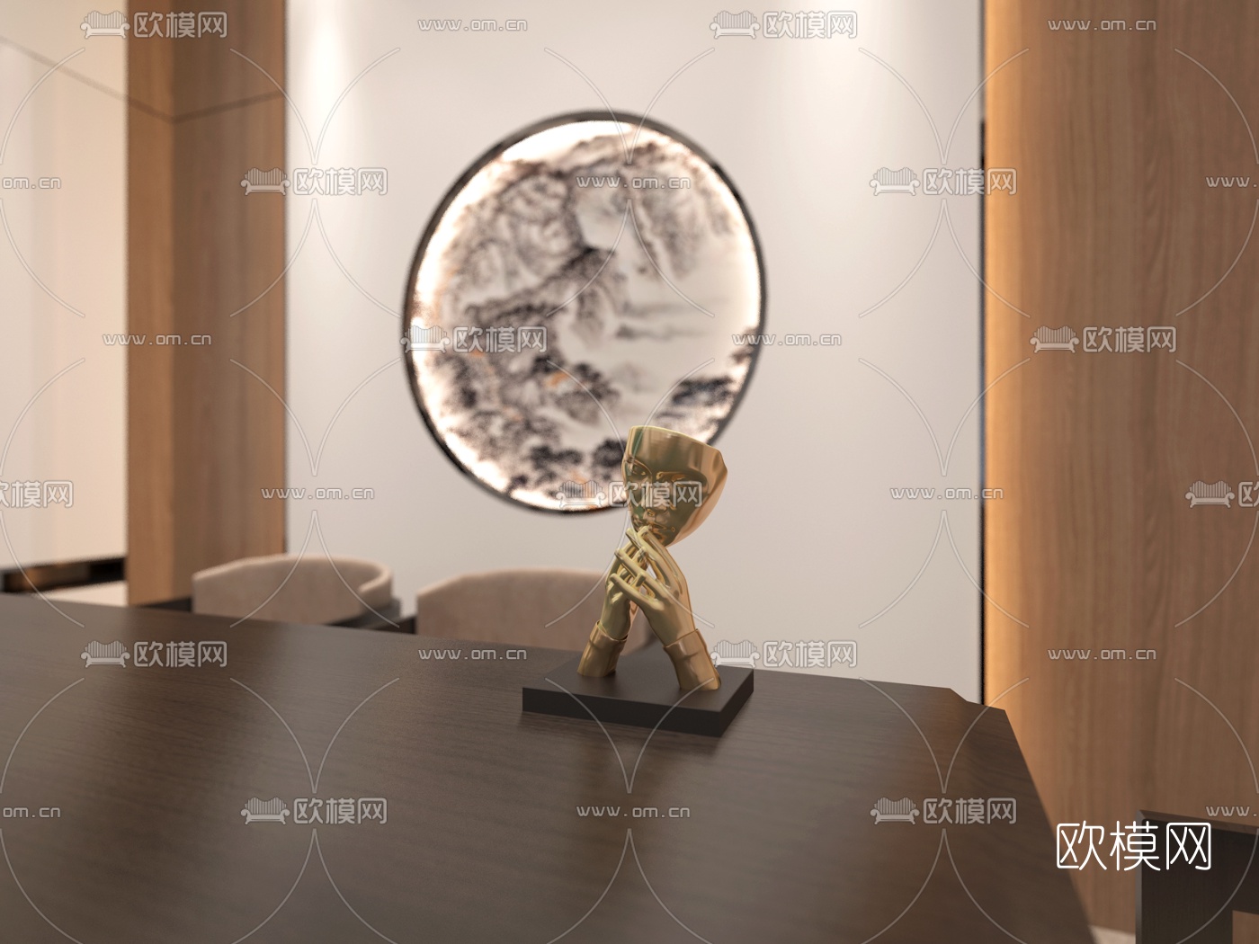 现代茶餐厅3d模型