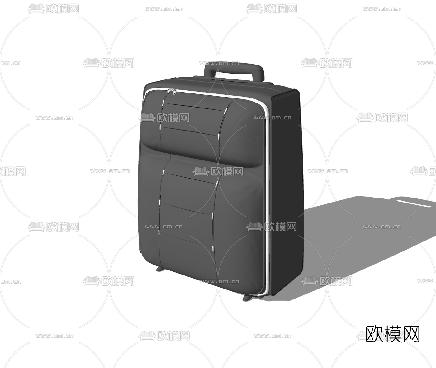 现代行李箱免费su模型下载