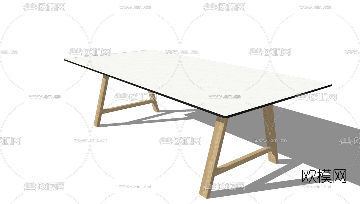 现代简约茶几免费su模型