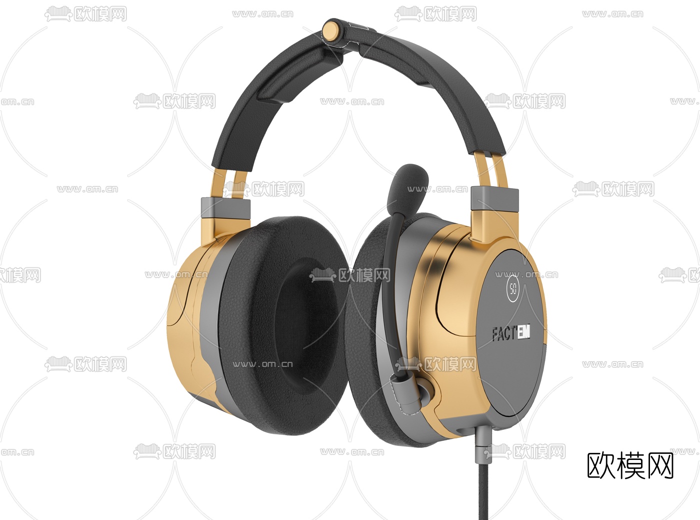 现代头戴式耳机3d模型下载