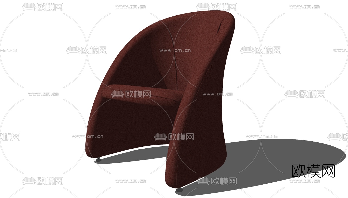 现代休闲椅免费su模型下载