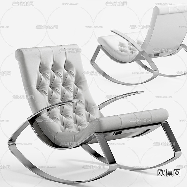 现代休闲躺椅3D模型