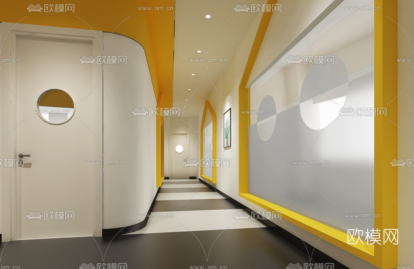 现代儿童培训中心3D模型