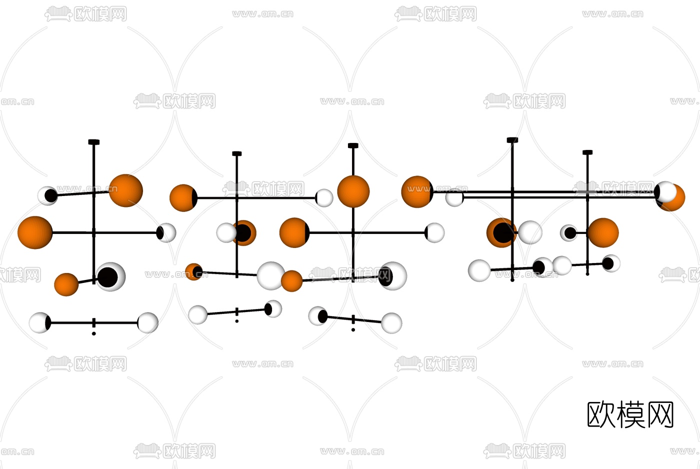 现代时尚吊灯su模型下载