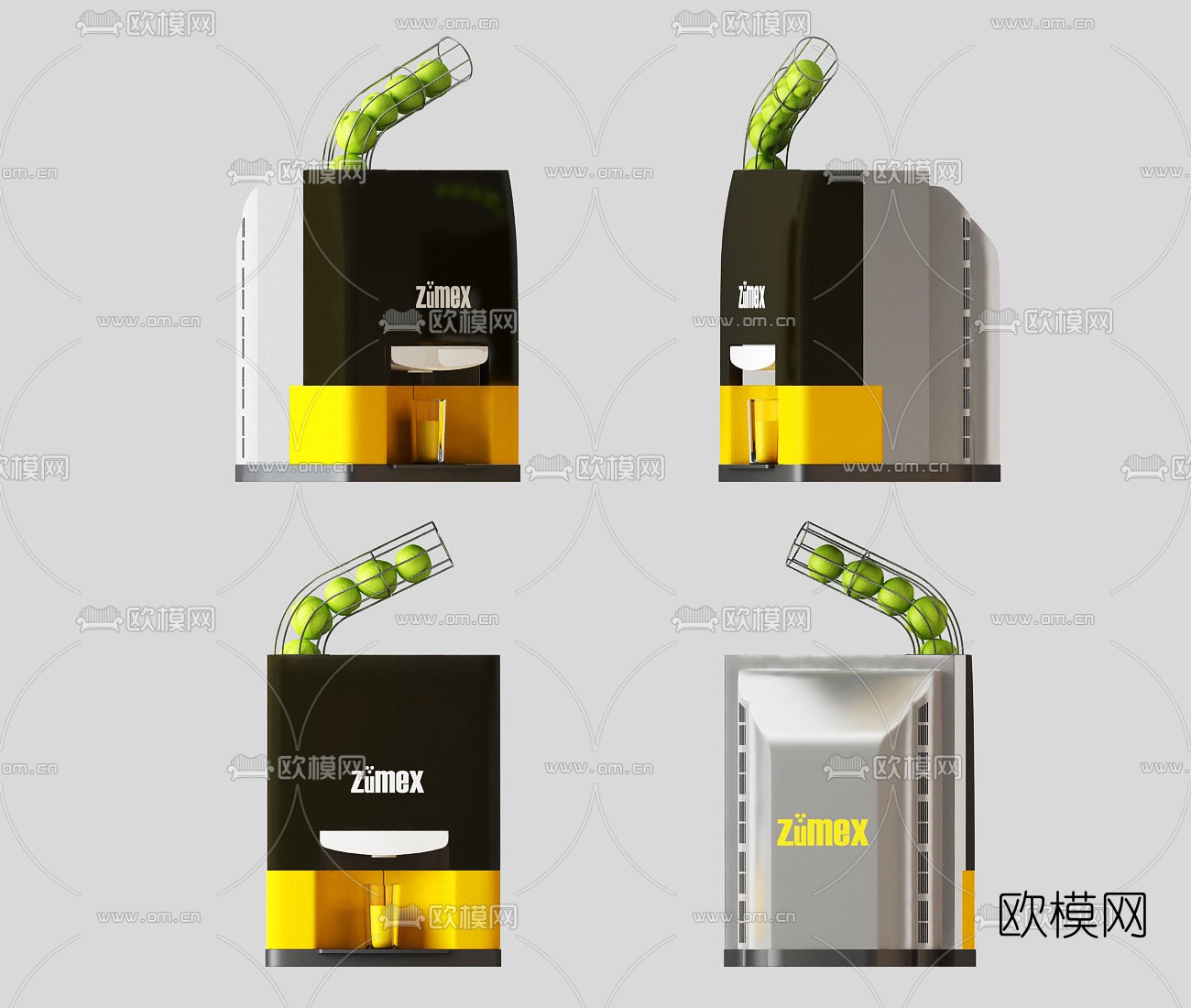 现代榨汁机3d模型