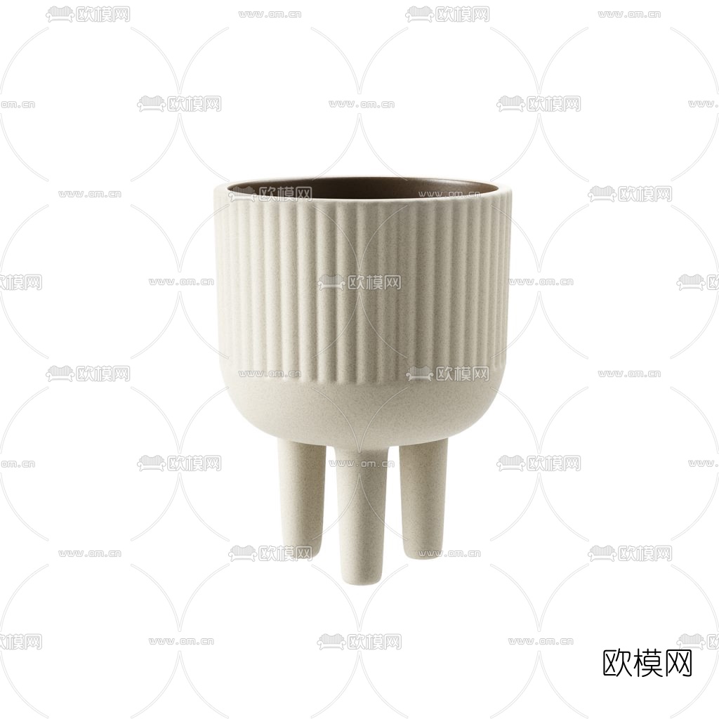 现代陶土器皿3d模型