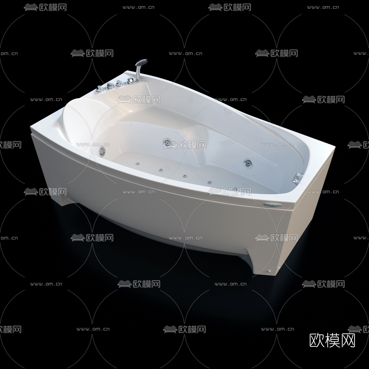 现代浴缸3d模型