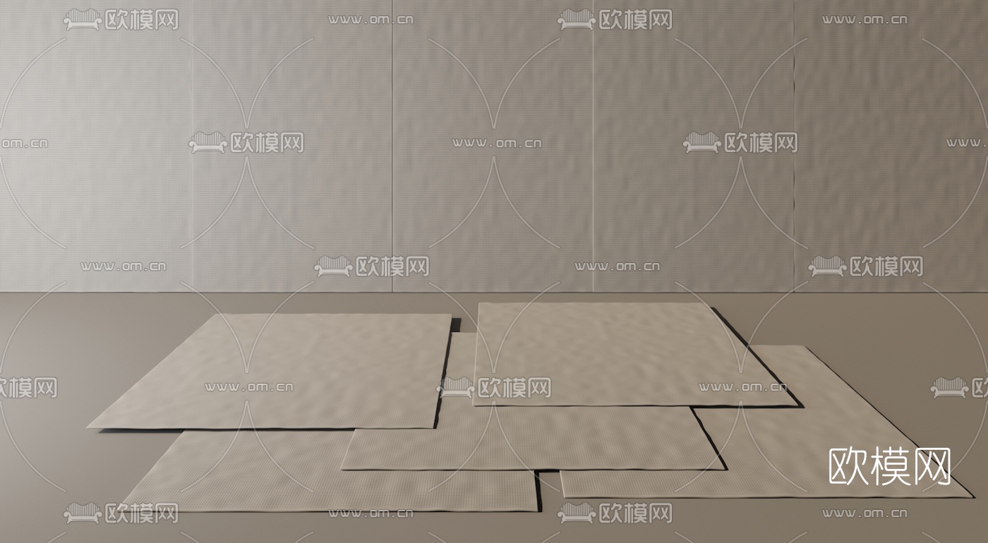 现代地毯3d模型