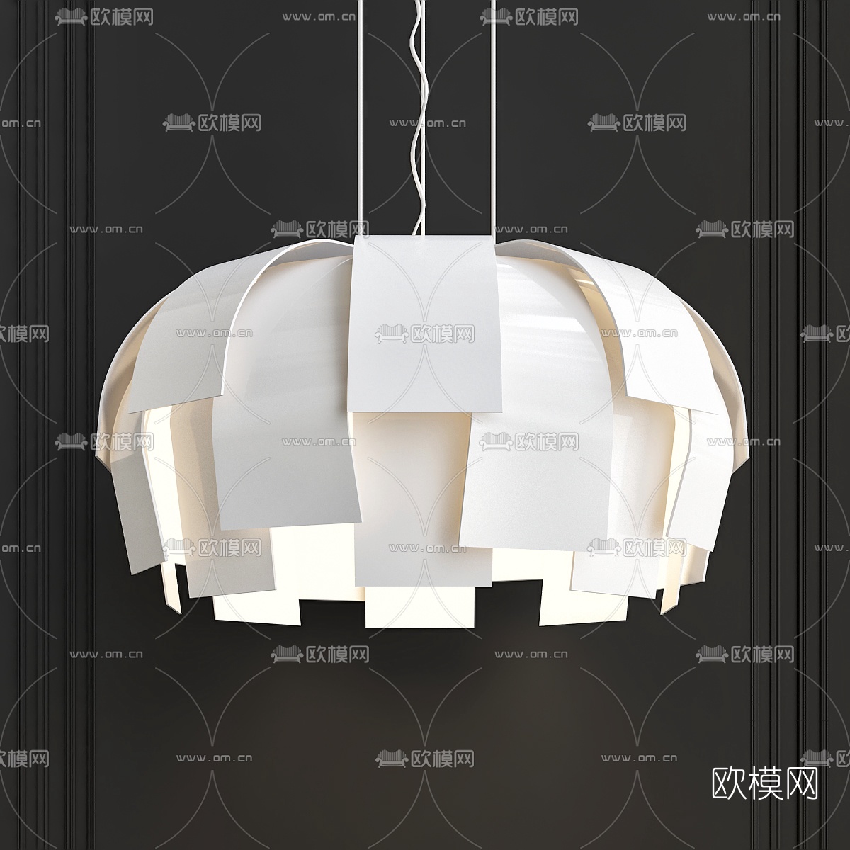 现代时尚吊灯3d模型